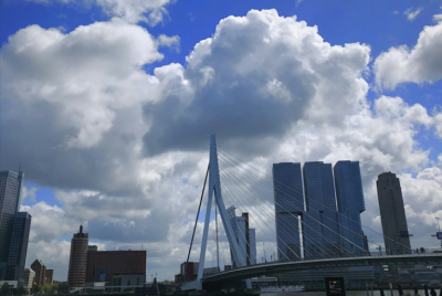 sky above Rotterdam